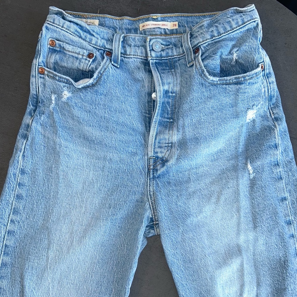 Levi's Blue Straight Leg Jeans Classic Style